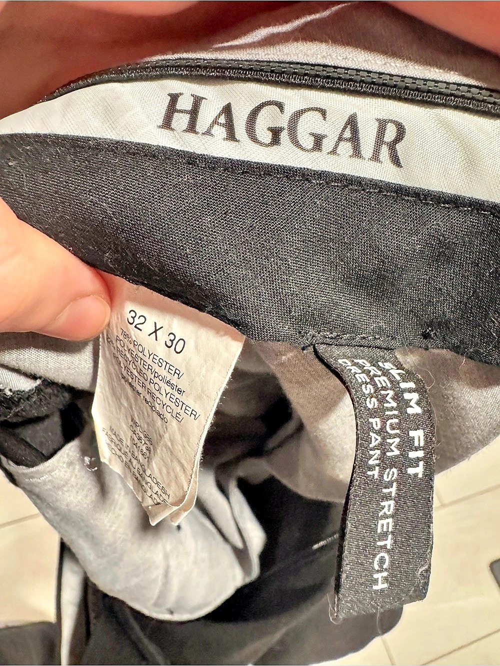 Haggar Smart Fit Pants in Black Waist 32 x 30 Like New